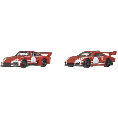 Hot Wheels Premium Car Culture (Porsche 935 & 2018 Porsche 935), Set da 2 Veicoli collezionabili in Scala 1:64 con Pneumatici Real Riders e Telaio in Metallo, 3+ Anni, Hot Wheels Premium Car Culture (Porsche 935 & 2018 Porsche 935), Set da 2 Veicoli collezionabili in Scala 1:64 con Pneumatici Real Riders e Telaio in Metallo, 3+ Anni,