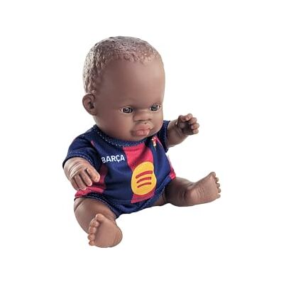 Miniland FC Barcelona Bambola 21 cm con Divisa Ufficiale Blaugrana, Bambola Calcio Barça Articolata e da Collezione, Licenza Ufficiale (Africano) Miniland FC Barcelona Bambola 21 cm con Divisa Ufficiale Blaugrana, Bambola Calcio Barça Articolata e da Collezione, Licenza Ufficiale (Africano)