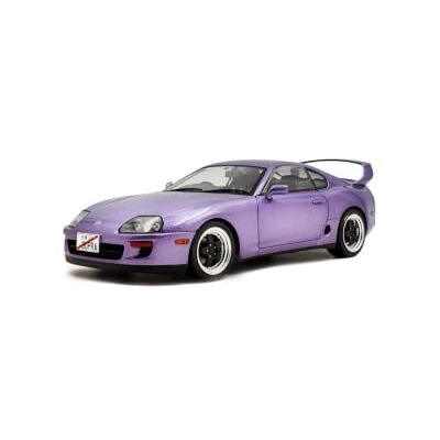 SOLIDO Toyota Supra MK4 A80 Modellino auto 1:18 JDM Sportcoupé lilla SOLIDO Toyota Supra MK4 A80 Modellino auto 1:18 JDM Sportcoupé lilla
