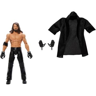 Mattel WWE Elite Collection AJ Styles, personaggio collezionabile Series 116, action figure articolata e con mani intercambiabili, giocattolo per bambini, 8+ anni, Mattel WWE Elite Collection AJ Styles, personaggio collezionabile Series 116, action figure articolata e con mani intercambiabili, giocattolo per bambini, 8+ anni,