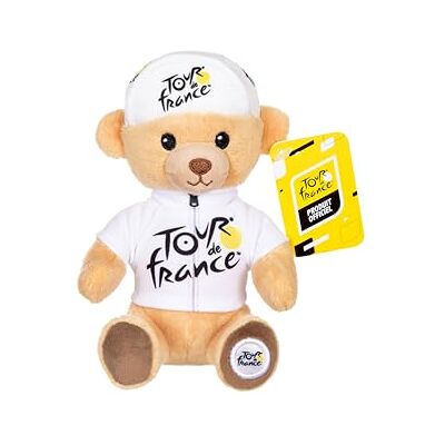 Gipsy - Animale Toys Orso Maglia e Berretto miglior Giovane Vincitore Bianco 15 cm-Peluche Ufficiale del Tour de France. Un Dolce ricordo da Portare Ovunque, Colore Muliticolor, Gipsy - Animale Toys Orso Maglia e Berretto miglior Giovane Vincitore Bianco 15 cm-Peluche Ufficiale del Tour de France. Un Dolce ricordo da Portare Ovunque, Colore Muliticolor,