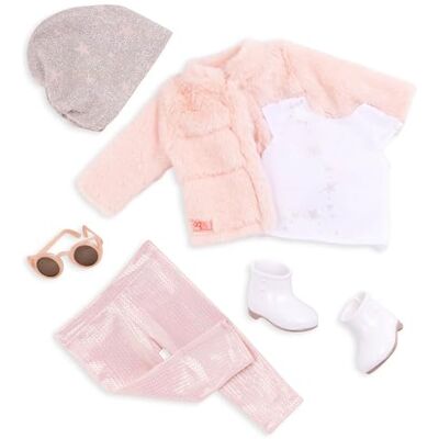 Our Generation Fantasia e pelliccia Completo da cappotto in pelliccia sintetica rosa Accessori moda Vestiti per bambole da 46 cm Gioco di finzione Giocattolo per bambini dai 3 anni in su Our Generation Fantasia e pelliccia Completo da cappotto in pelliccia sintetica rosa Accessori moda Vestiti per bambole da 46 cm Gioco di finzione Giocattolo per bambini dai 3 anni in su