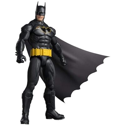 Mattel DC Premier Batman, action figure da 30cm del Cavaliere Oscuro con la classica tuta nera, la cintura gialla e il mantello in tessuto, design dettagliatoe 7 punti di articolazione, Mattel DC Premier Batman, action figure da 30cm del Cavaliere Oscuro con la classica tuta nera, la cintura gialla e il mantello in tessuto, design dettagliatoe 7 punti di articolazione,