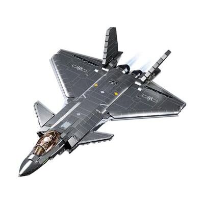 Sluban -J20 Aerei Invisibili 1/44 Versione con Rivestimento in Metallo, Colore Standard, Sluban -J20 Aerei Invisibili 1/44 Versione con Rivestimento in Metallo, Colore Standard,