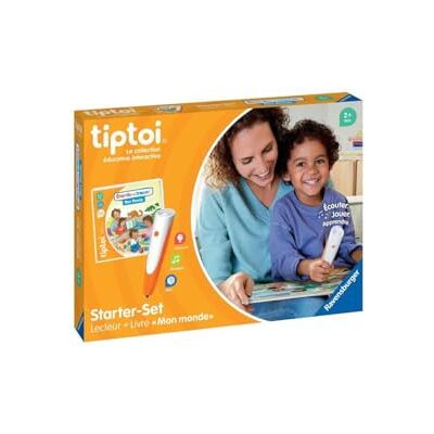Ravensburger tiptoi® Starter Set Reader + Book Search and Find 'My World' Gioco educativo elettronico, senza schermo A partire da 2 anni Versione francese 00174 Ravensburger tiptoi® Starter Set Reader + Book Search and Find 'My World' Gioco educativo elettronico, senza schermo A partire da 2 anni Versione francese 00174
