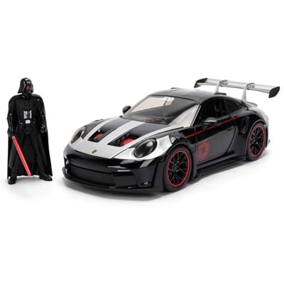 Jada Toys Star Wars Porsche 911 GT3 RS 1:24 con Personaggio, Modellino Die-Cast Premium, Auto Collezione Film Star Wars, , +3 Anni Jada Toys Star Wars Porsche 911 GT3 RS 1:24 con Personaggio, Modellino Die-Cast Premium, Auto Collezione Film Star Wars, , +3 Anni