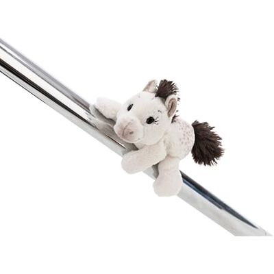 NICI Mag Mony K. Pony di peluche con calamita, aderisce a superfici metalliche, lavagne magnetiche e ma della borsa diventando un compagno di viaggio, 12 cm, bianco NICI Mag Mony K. Pony di peluche con calamita, aderisce a superfici metalliche, lavagne magnetiche e ma della borsa diventando un compagno di viaggio, 12 cm, bianco