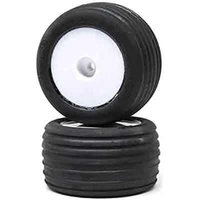 LOSI Directional Tires, FR, Mntd, Wht (2): Mini-T 2.0 LOSI Directional Tires, FR, Mntd, Wht (2): Mini-T 2.0