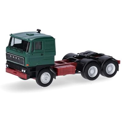 Herpa camion modello RABA motrice a 3 assi (6x4), verde muschio, miniatura in scala 1:87, da collezione, Made in Germany, plastica Herpa camion modello RABA motrice a 3 assi (6x4), verde muschio, miniatura in scala 1:87, da collezione, Made in Germany, plastica
