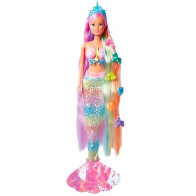 Simba Steffi Love Rainbow Mermaid, , + 3 anni, con lunghi capelli arcobaleno Simba Steffi Love Rainbow Mermaid, , + 3 anni, con lunghi capelli arcobaleno