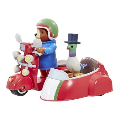 Rainbow Designs Paddington Bear Playset – Paddington Bear's Bike e Side Car della pluripremiata serie TV con ruote mobili per esplorazioni avventurose Rainbow Designs Paddington Bear Playset – Paddington Bear's Bike e Side Car della pluripremiata serie TV con ruote mobili per esplorazioni avventurose