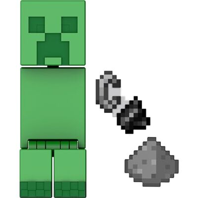 Mattel Minecraft Personaggio Creeper, action figure alta 9+ cm con design pixelato e accessori inclusi, design ispirato all'iconico videogioco, giocattolo per bambini, 6+ anni, Mattel Minecraft Personaggio Creeper, action figure alta 9+ cm con design pixelato e accessori inclusi, design ispirato all'iconico videogioco, giocattolo per bambini, 6+ anni,