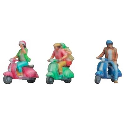 NOCH N Personaggi di scooter in miniatura per modellismo traccia N, ideale per diorami e paesaggi modellistici NOCH N Personaggi di scooter in miniatura per modellismo traccia N, ideale per diorami e paesaggi modellistici