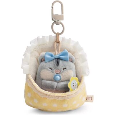 NICI Set Peluche Criceto Shai 7 cm con Sonaglio e Lettino con Moschettone in Scatola Regalo 8,5x6,5x10 cm mymochi Lifestyle, Kawaii da Collezione NICI Set Peluche Criceto Shai 7 cm con Sonaglio e Lettino con Moschettone in Scatola Regalo 8,5x6,5x10 cm mymochi Lifestyle, Kawaii da Collezione