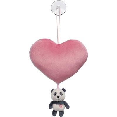 NICI Love Panda Cuore di peluche con ventosa e pupazzetto a forma di panda, morbido pupazzo per coccole e giochi, per adulti e bambini, 15 cm e 10 cm, rosa NICI Love Panda Cuore di peluche con ventosa e pupazzetto a forma di panda, morbido pupazzo per coccole e giochi, per adulti e bambini, 15 cm e 10 cm, rosa