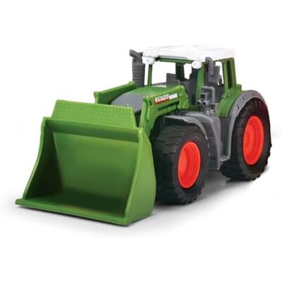 Dickie Toys Fendt Shovel Tractor 1:36 Trattore giocattolo con ruota libera, pala mobile e gancio di traino 16,5 cm Dickie Toys Fendt Shovel Tractor 1:36 Trattore giocattolo con ruota libera, pala mobile e gancio di traino 16,5 cm