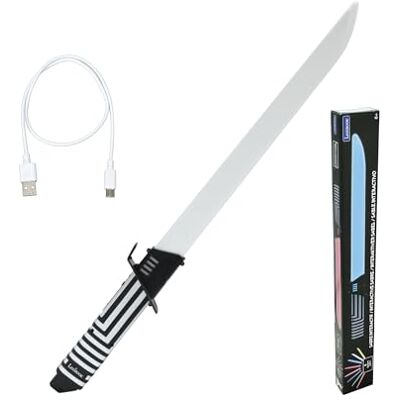 Lexibook , sciabola interattiva Che reagisce ai movimenti, 4 modalità di Luce, Si Illumina in 8 Colori, Effetti sonori di Battaglia, Batteria Ricaricabile, Lexibook , sciabola interattiva Che reagisce ai movimenti, 4 modalità di Luce, Si Illumina in 8 Colori, Effetti sonori di Battaglia, Batteria Ricaricabile,