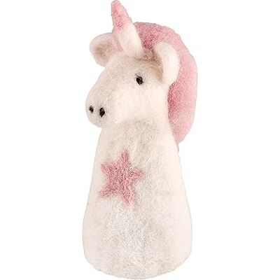 Cilio Caldauova LANA Unicorno, realizzato a mano in Nepal, in lana di pecora calda e di commercio equo, resistente al calore e al lavaggio, perfetto per una colazione allegra, bianco Cilio Caldauova LANA Unicorno, realizzato a mano in Nepal, in lana di pecora calda e di commercio equo, resistente al calore e al lavaggio, perfetto per una colazione allegra, bianco