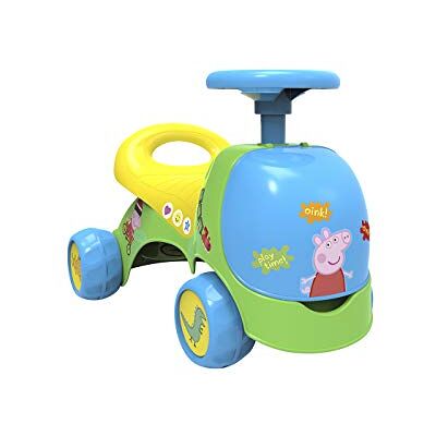 Chicos Peppa Pig Cavalcabile e Girello Racing Ride On 2in1 Regalo Perfetto per i Più Piccoli Leggero, Resistente e con Cassetto Portaoggetti Da 10 Mesi () Chicos Peppa Pig Cavalcabile e Girello Racing Ride On 2in1 Regalo Perfetto per i Più Piccoli Leggero, Resistente e con Cassetto Portaoggetti Da 10 Mesi ()