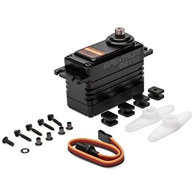 Spektrum S9110BL 1/5 Digital HV High Speed Brushless Interfaccia del Cambio servo, in Metallo Spazzolato, Spektrum S9110BL 1/5 Digital HV High Speed Brushless Interfaccia del Cambio servo, in Metallo Spazzolato,