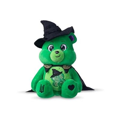 Basic Fun Care Bears x Wicked Peluche da 22 cm, orso fortunato come Elphaba, peluche da collezione Care Bears x Wicked Basic Fun Care Bears x Wicked Peluche da 22 cm, orso fortunato come Elphaba, peluche da collezione Care Bears x Wicked