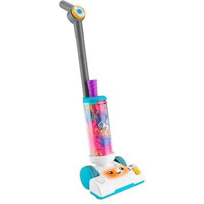Fisher Price Ridi e Impara Aspirapolvere 2 in 1 per Bambini, multilingue Fisher Price Ridi e Impara Aspirapolvere 2 in 1 per Bambini, multilingue