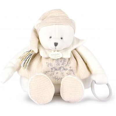 Doudou et Compagnie Pantino per attività con orso bianco Edizione 25 anni Peluche sensoriale e giocoso per neonati Cravatta per ciucci incorporata Regalo per nascita per ragazzo o ragazza Doudou et Compagnie Pantino per attività con orso bianco Edizione 25 anni Peluche sensoriale e giocoso per neonati Cravatta per ciucci incorporata Regalo per nascita per ragazzo o ragazza