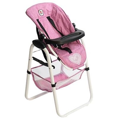 Bayer CHIC 2000 Seggiolone per bambole, mobili per bambole, accessori per bambole, jeans rosa , piccolo Bayer CHIC 2000 Seggiolone per bambole, mobili per bambole, accessori per bambole, jeans rosa , piccolo