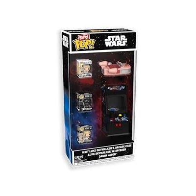 Funko Bitty POP! Starter Set: Star Wars 3 Mini Figures Ride Arcade 5 Pieces Darth Vader Luke Skywalker Funko Bitty POP! Starter Set: Star Wars 3 Mini Figures Ride Arcade 5 Pieces Darth Vader Luke Skywalker