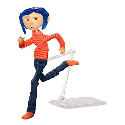 NECA Offiziell Personaggio d'azione in coraline coraline con motivo a strisce e jeans, motivo: Halloween NECA Offiziell Personaggio d'azione in coraline coraline con motivo a strisce e jeans, motivo: Halloween