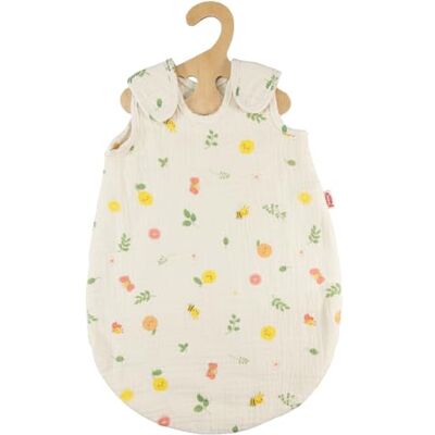 Heless Sacco nanna in mussola per bambole con frutta sfacciata, 100% cotone biologico, per bambole e peluche di dimensioni 35-45 cm Heless Sacco nanna in mussola per bambole con frutta sfacciata, 100% cotone biologico, per bambole e peluche di dimensioni 35-45 cm
