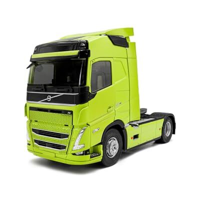 SOLIDO Volvo FH Globetrotter XL 2023 1:24 Modello Die-Cast Truck, modello da collezione in metallo, verde fluo, con base in plastica, scatola per finestra SOLIDO Volvo FH Globetrotter XL 2023 1:24 Modello Die-Cast Truck, modello da collezione in metallo, verde fluo, con base in plastica, scatola per finestra