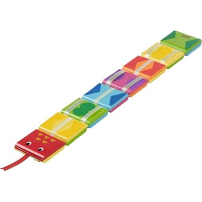 Goki Serpente magico in legno, gioco di abilità motorie colorato composto da 8 maglie quadrate, promuove le capacità motorie e il pensiero logico dei bambini, design a serpente adatto ai Goki Serpente magico in legno, gioco di abilità motorie colorato composto da 8 maglie quadrate, promuove le capacità motorie e il pensiero logico dei bambini, design a serpente adatto ai