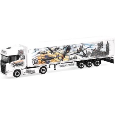 Herpa Modellino Camion Scania CR 20 HD Repinski/Squadron 303", scala 1:87 Miniatura fedele per collezionisti e appassionati di modellismo dai 14 anni, pezzo da collezione in plastica, Made in Germany Herpa Modellino Camion Scania CR 20 HD Repinski/Squadron 303", scala 1:87 Miniatura fedele per collezionisti e appassionati di modellismo dai 14 anni, pezzo da collezione in plastica, Made in Germany