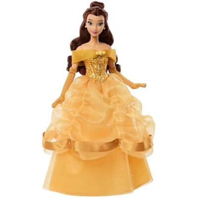 Mattel Disney Princess Belle Principessa Scintillante, bambola ispirata al film Disney La bella e la bestia, con abito rimovibile e accessori come scarpe e orecchini inclusi, Mattel Disney Princess Belle Principessa Scintillante, bambola ispirata al film Disney La bella e la bestia, con abito rimovibile e accessori come scarpe e orecchini inclusi,
