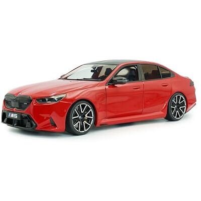 SOLIDO BMW M5 (G90) 2025 berlina sportiva commerciale, accenti neri, cerchi a contrasto, auto Diecast, rosso fuoco, 1:18 SOLIDO BMW M5 (G90) 2025 berlina sportiva commerciale, accenti neri, cerchi a contrasto, auto Diecast, rosso fuoco, 1:18