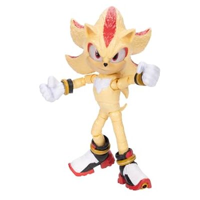 Sonic The Hedgehog Sonic 3 Movie Super Shadow Action Figure Articolata 13 cm Giocattolo da Collezione per Bambini e Appassionati di Sonic Action Figure Sonic The Hedgehog Sonic 3 Movie Super Shadow Action Figure Articolata 13 cm Giocattolo da Collezione per Bambini e Appassionati di Sonic Action Figure
