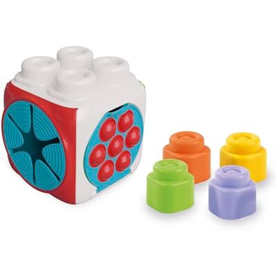 Clementoni - Soft Sensory Activity Cube-Set Costruzioni Prima Infanzia, Mattoncini Morbidi Clemmy, Blocchi Bambini 6 Mesi, Gioco Sensoriale, Impilabili E Lavabili, Made in Italy, Multicolore, Clementoni - Soft Sensory Activity Cube-Set Costruzioni Prima Infanzia, Mattoncini Morbidi Clemmy, Blocchi Bambini 6 Mesi, Gioco Sensoriale, Impilabili E Lavabili, Made in Italy, Multicolore,