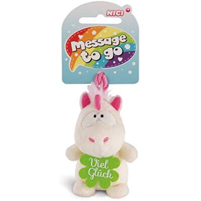 NICI Ciondolo a forma di unicorno Theodor, 8 cm, colore: Bianco/Rosa NICI Ciondolo a forma di unicorno Theodor, 8 cm, colore: Bianco/Rosa