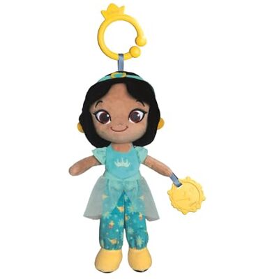 Clementoni Disney Baby Princess Feature Plush Jasmine, Bambola Peluche da Viaggio Neonati 0+ Anni, Stimolazione Sensoriale con Pendente Mordicchioso, Anello da Appendere, Lavabile, Clementoni Disney Baby Princess Feature Plush Jasmine, Bambola Peluche da Viaggio Neonati 0+ Anni, Stimolazione Sensoriale con Pendente Mordicchioso, Anello da Appendere, Lavabile,