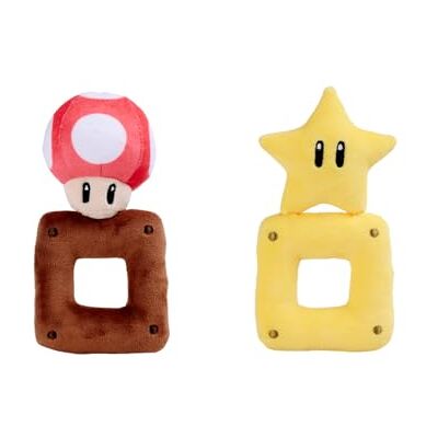 Simba My Mario Super Fungo e SuperStern Set – in morbido peluche, giocattolo Nintendo per fan e bambini dai primi mesi di vita Simba My Mario Super Fungo e SuperStern Set – in morbido peluche, giocattolo Nintendo per fan e bambini dai primi mesi di vita
