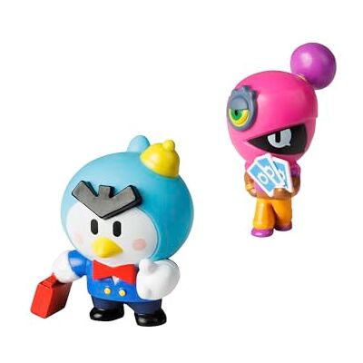 Bizak Brawl Stars Pack 2 figure da 6 cm. in Scatola, Personaggi di Mr. P. e Tara, () Bizak Brawl Stars Pack 2 figure da 6 cm. in Scatola, Personaggi di Mr. P. e Tara, ()