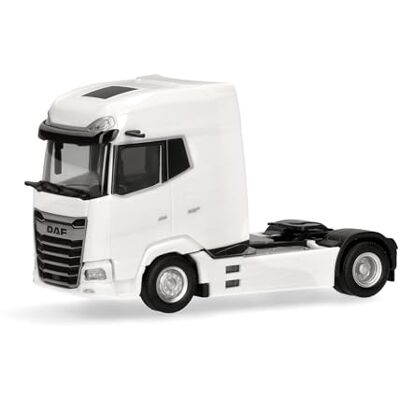 Herpa modello camion DAF XG+ facelift trattore stradale 2 assi, bianco, miniatura in scala 1:87, pezzo da collezione, Made in Germany, plastica Herpa modello camion DAF XG+ facelift trattore stradale 2 assi, bianco, miniatura in scala 1:87, pezzo da collezione, Made in Germany, plastica