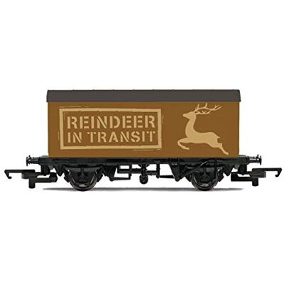 Hornby Wagons Carro con renna di Babbo Natale, giocattolo per treno, carri e merci calibro 00 per set di treni, modelli per adulti, in scala 1:76, regalo modello in scala 1:76, rosso Hornby Wagons Carro con renna di Babbo Natale, giocattolo per treno, carri e merci calibro 00 per set di treni, modelli per adulti, in scala 1:76, regalo modello in scala 1:76, rosso