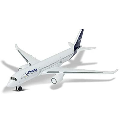 Majorette Airbus 350 Lufthansa Aereo Giocattolo, Design Originale, Giocattolo Aereo, ca. 11 cm, Bianco, per Bambini dai 3 Anni in su Majorette Airbus 350 Lufthansa Aereo Giocattolo, Design Originale, Giocattolo Aereo, ca. 11 cm, Bianco, per Bambini dai 3 Anni in su