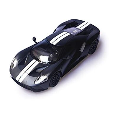 JAMARA Ford GT 1:14 Nero Opaco Porte manuali – Luci LED, Licenza Ufficiale, velocità 9 Km/h JAMARA Ford GT 1:14 Nero Opaco Porte manuali – Luci LED, Licenza Ufficiale, velocità 9 Km/h