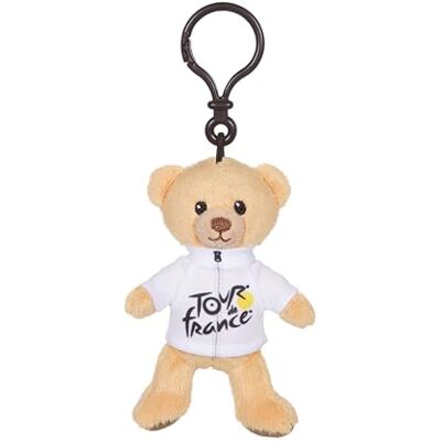 Gipsy Toys Portachiavi con orsetto "maglia migliore giovane scalatore bianco" 10 cm Peluche ufficiale del Tour de France. Un accessorio accattivante per i fan della maglia bianca. Gipsy Toys Portachiavi con orsetto "maglia migliore giovane scalatore bianco" 10 cm Peluche ufficiale del Tour de France. Un accessorio accattivante per i fan della maglia bianca.