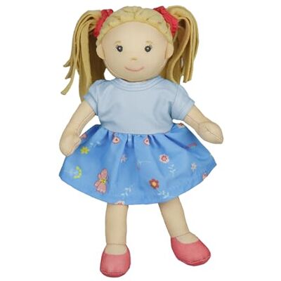 Heless Bambola Morbida Pippa con Vestitino Blu da Mettere e togliere, Alta Circa 22 cm, da coccolare, Giocare e Amare Heless Bambola Morbida Pippa con Vestitino Blu da Mettere e togliere, Alta Circa 22 cm, da coccolare, Giocare e Amare