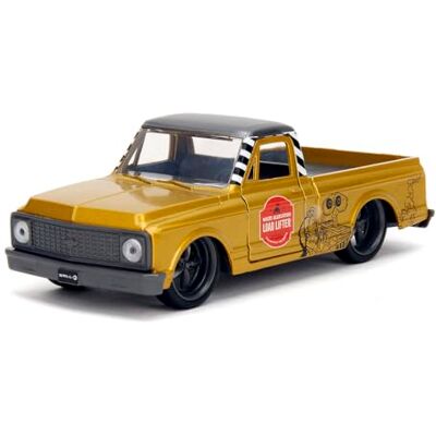 Jada Toys Wall-E Auto Chevrolet Cheyenne 1972 (13,5 cm) Modellino di auto in metallo effetto Disney Pixar Wall-E, con ruota libera e porte apribili, per fan e bambini dagli 8 anni in su Jada Toys Wall-E Auto Chevrolet Cheyenne 1972 (13,5 cm) Modellino di auto in metallo effetto Disney Pixar Wall-E, con ruota libera e porte apribili, per fan e bambini dagli 8 anni in su