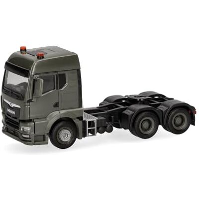 Herpa Modellino camion MAN TGS TM trattore stradale 3 assi (6x4), miniatura in scala 1:87, da collezione, Made in Germany, in plastica Herpa Modellino camion MAN TGS TM trattore stradale 3 assi (6x4), miniatura in scala 1:87, da collezione, Made in Germany, in plastica